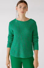 Green Iconic Mix Knit Jumper