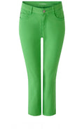 Green Leaf Cropped Skinny Jeans