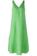 Green Leaf Linen Slip Dress