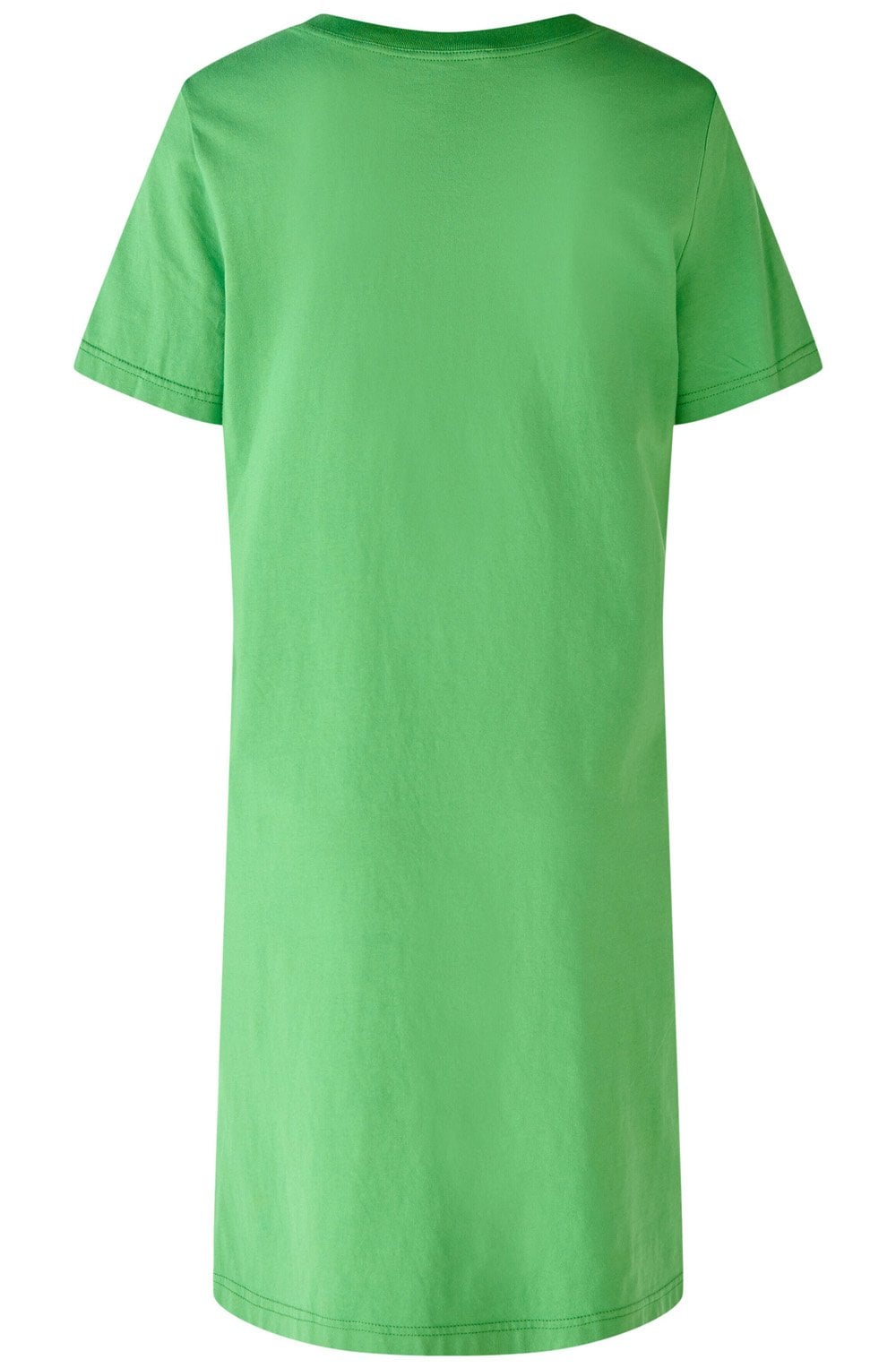 Green Leaf Short Sleeved Linen Dress