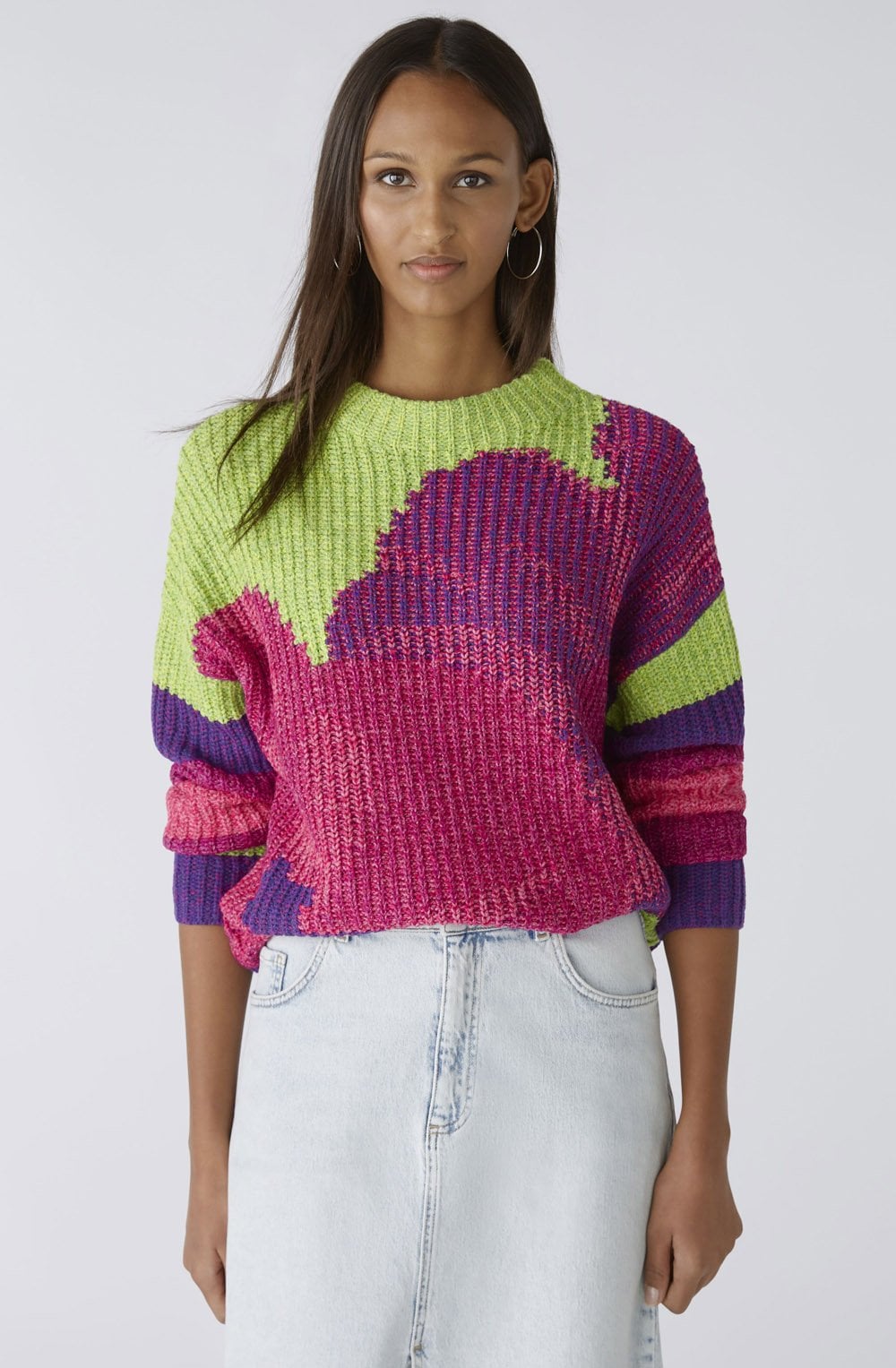 Green Lilac Iconic Mix Jumper