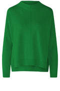 Green Modified Dropped Shoulder and Front Split Jumper