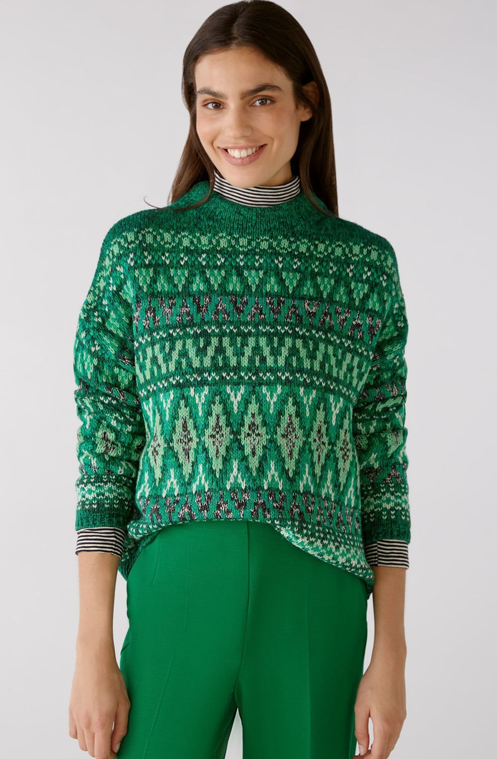 Green Norwegian Soft Knit Jumper