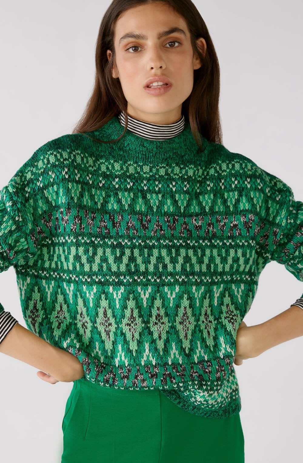 Green Norwegian Soft Knit Jumper