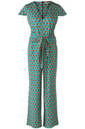 Green Shell Jersey Jumpsuit