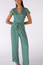 Green Shell Jersey Jumpsuit