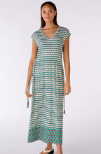 Green Shell Jersey Maxi Dress