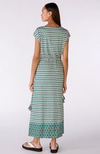 Green Shell Jersey Maxi Dress