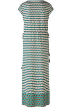 Green Shell Jersey Maxi Dress