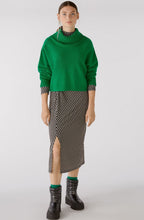 Green Shortened Batwing Jumper