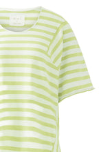 Green Striped Oversized T Shirt