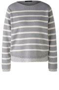 Grey and Off White Layer Effect Pullover
