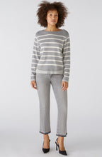 Grey and Off White Layer Effect Pullover