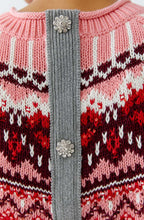 Grey and Red Reversible Norwegian Style Jumper