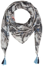 Grey Army Print Scarf