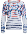 Grey & Blue Patterned Jumper