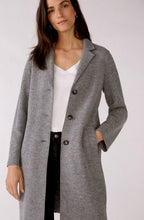 Grey Boiled Wool Coat