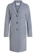 Grey Boiled Wool Jacket
