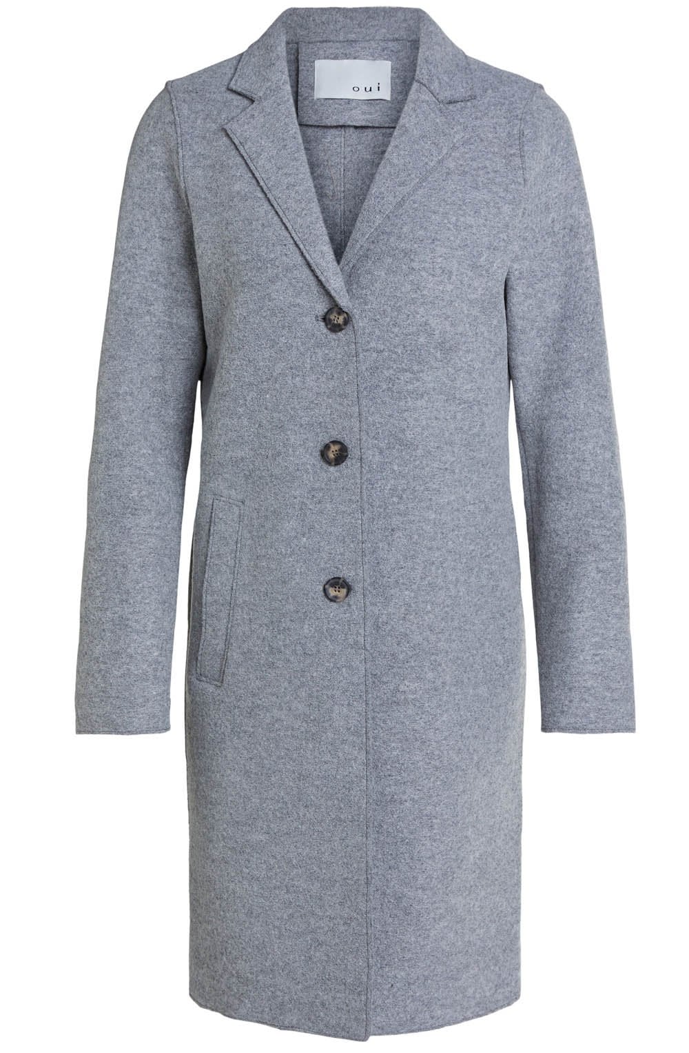 Grey Boiled Wool Jacket
