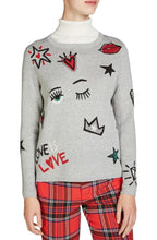 Grey Bold Design Sweater