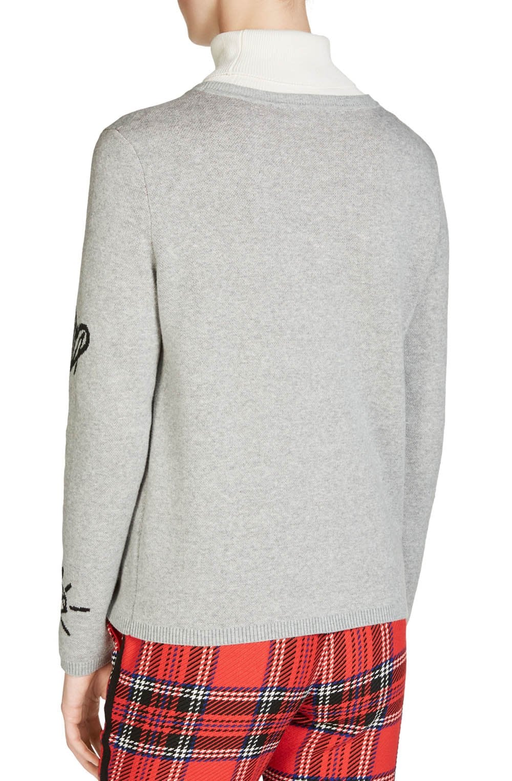 Grey Bold Design Sweater