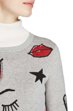 Grey Bold Design Sweater
