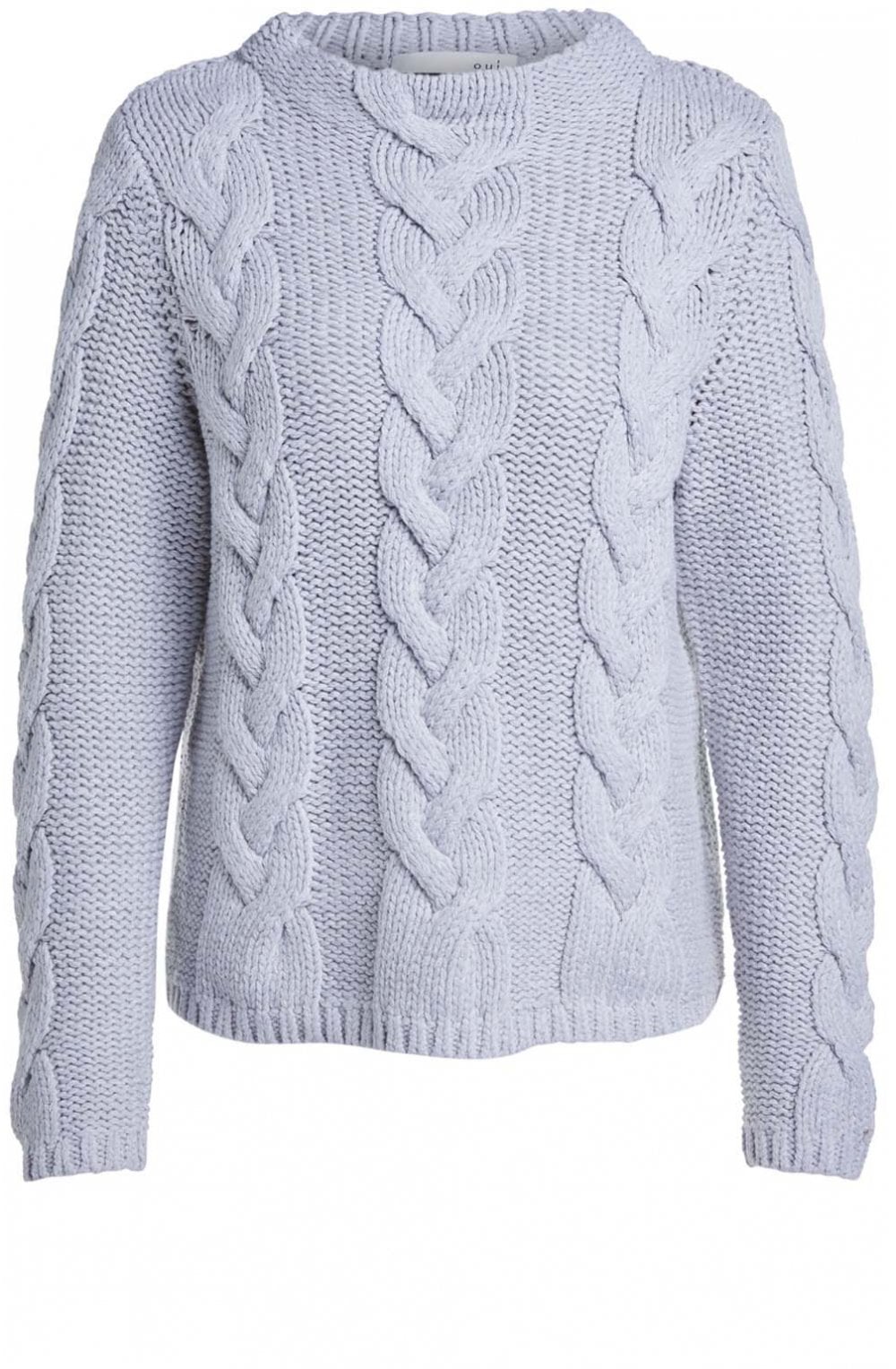 Grey Cable Knit Jumper