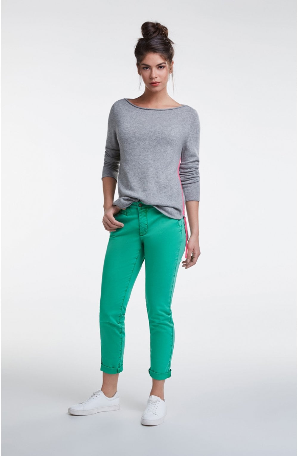 Grey Cashmere Blend Jumper