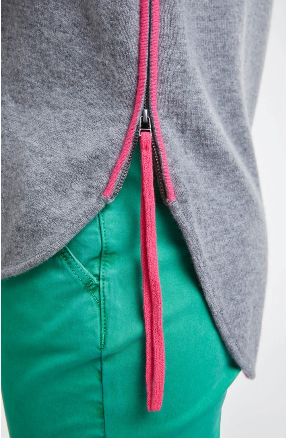 Grey Cashmere Blend Jumper