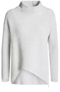 Grey Chunky Ribbed Knit Sweater