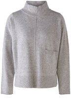Grey Cowl Neck Jumper