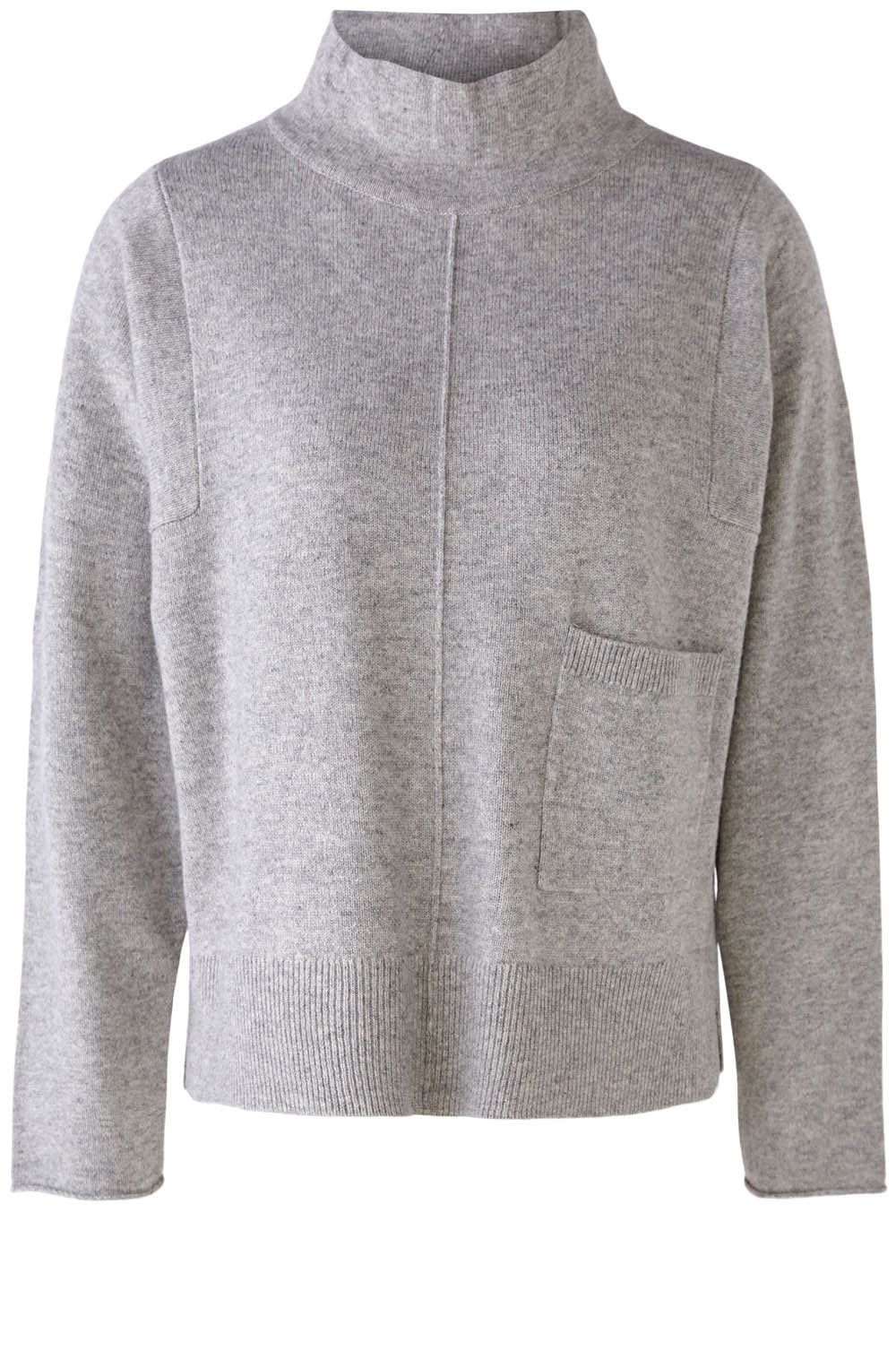 Grey Cowl Neck Jumper