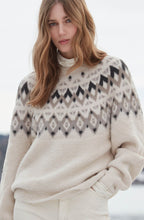 Grey & Cream Fairisle Print Jumper
