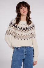 Grey & Cream Fairisle Print Jumper
