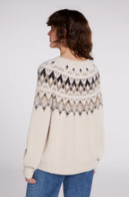 Grey & Cream Fairisle Print Jumper