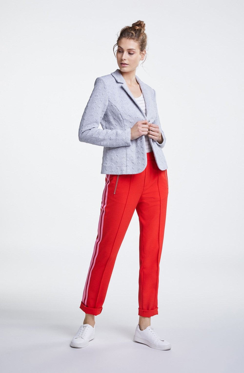Grey Embossed Heart Jacket