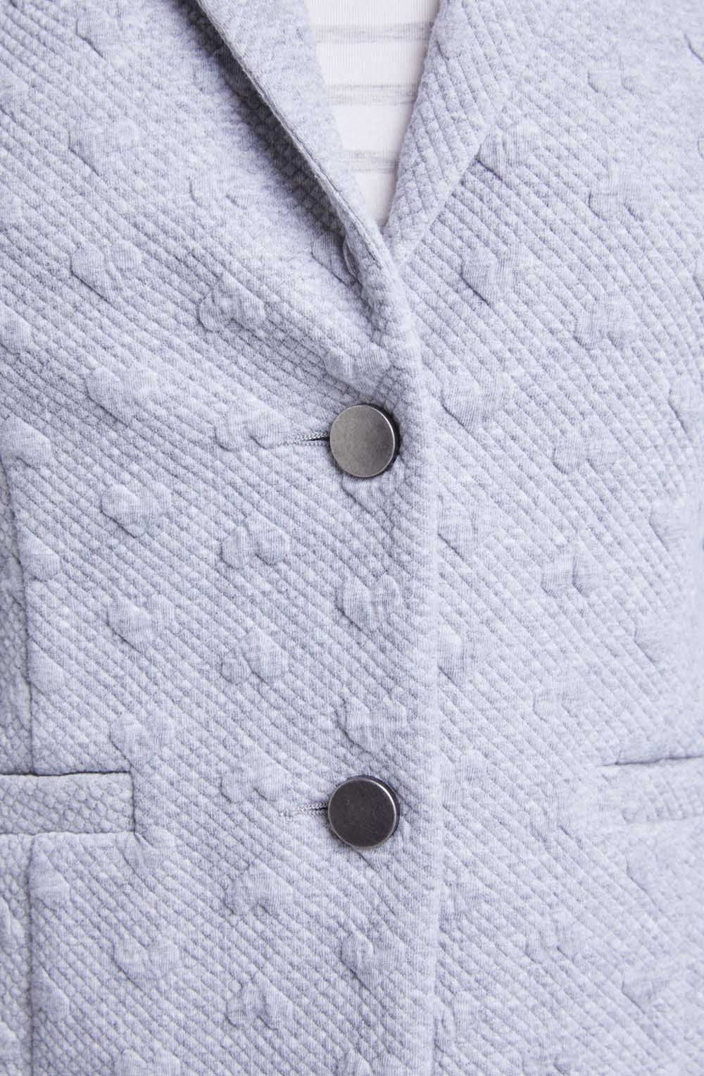 Grey Embossed Heart Jacket