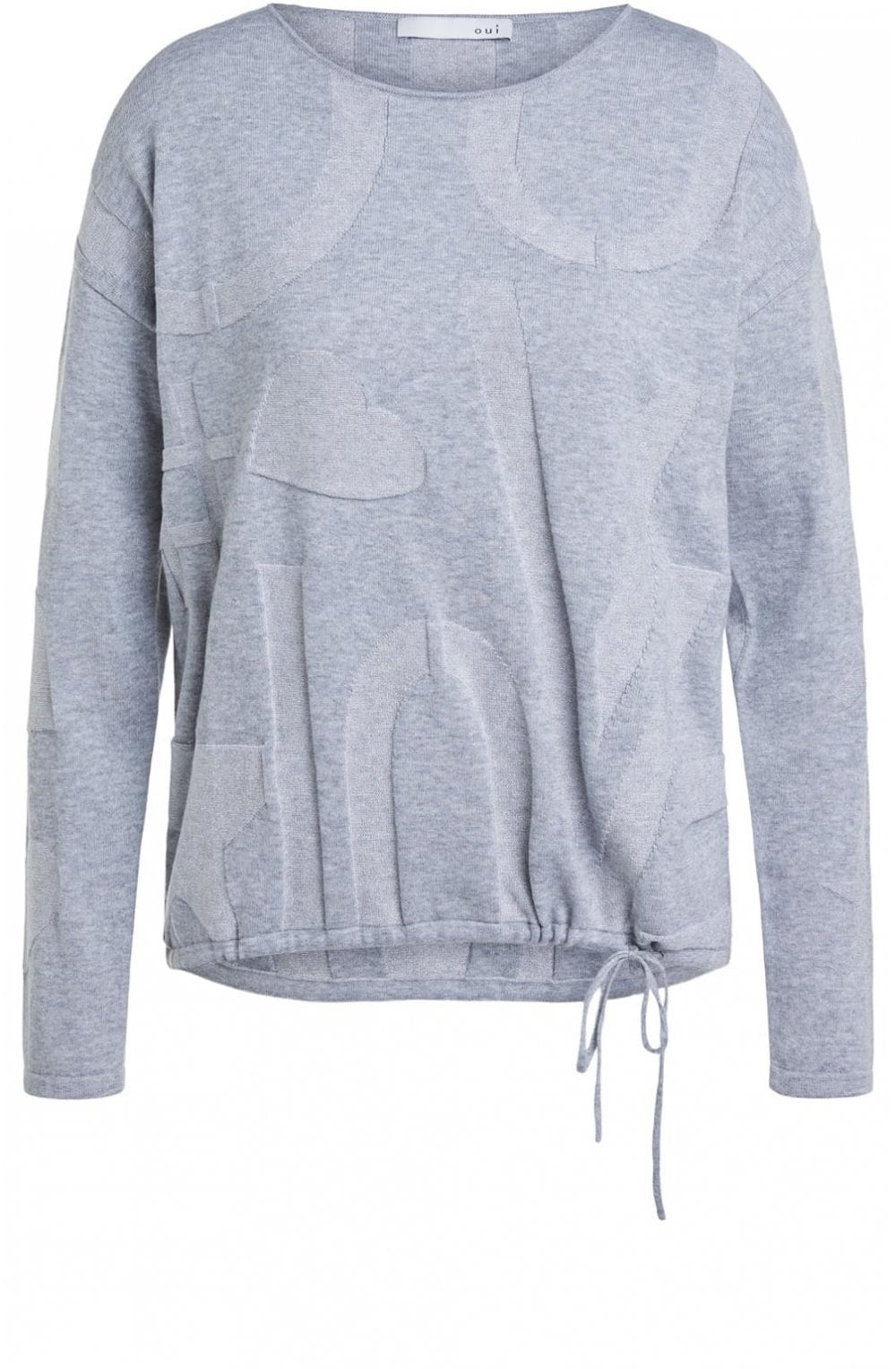 Grey Embossed Jumper