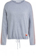 Grey Heart Detailed Jumper