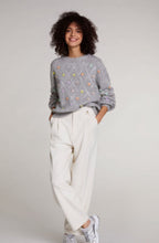 Grey Heart Sequin Detailed Jumper