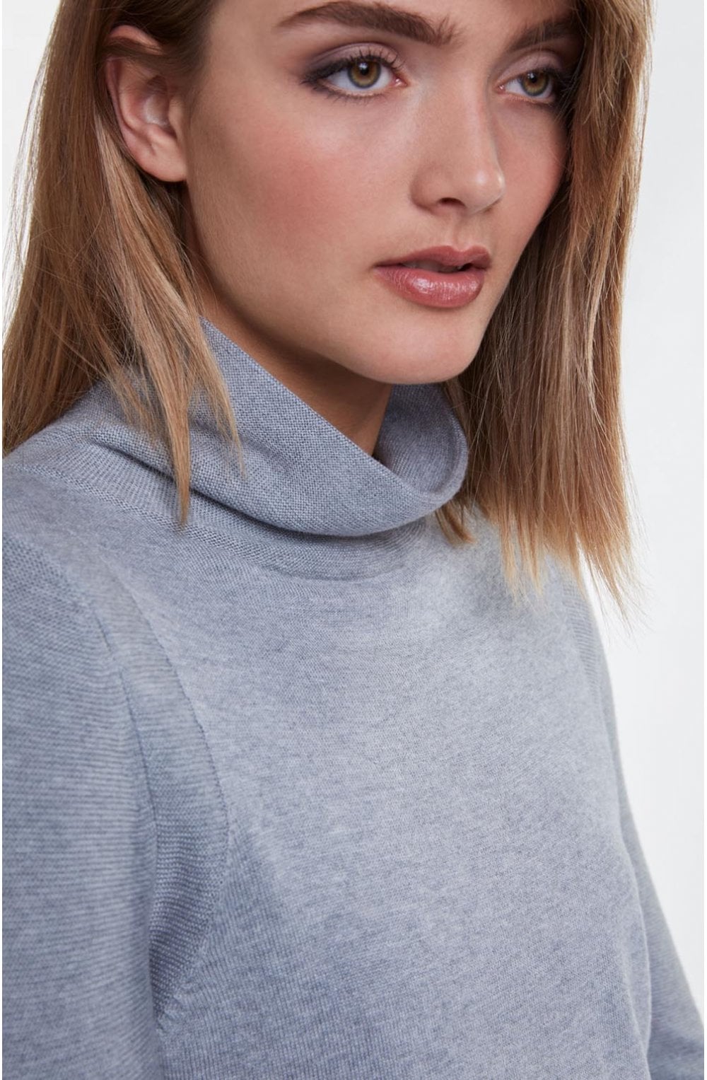 Grey Knit Layered Dress