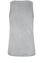 Grey Lace Detailed Vest Top