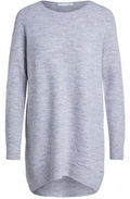 Grey Long Line Jumper