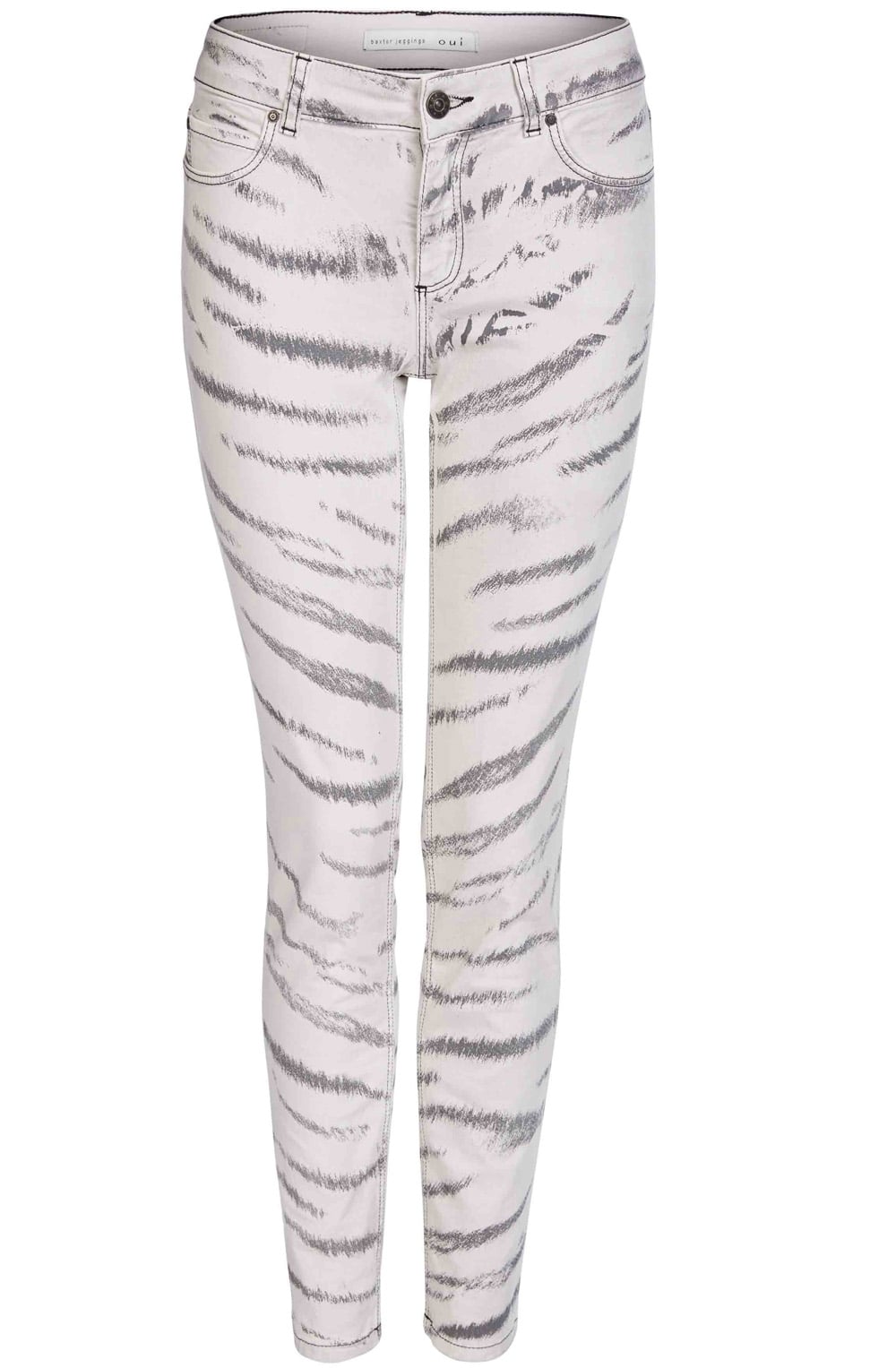 Grey Patterned Baxtor Jeggings