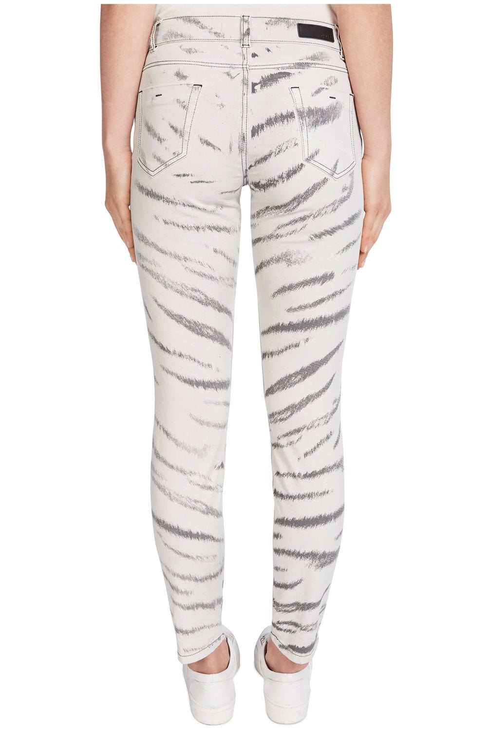 Grey Patterned Baxtor Jeggings