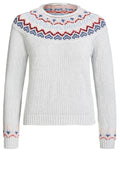 Grey Patterned Detail Sweater