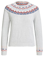Grey Patterned Detail Sweater