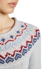 Grey Patterned Detail Sweater