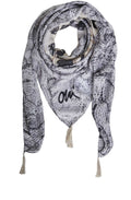 Grey patterned Scarf