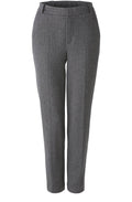 Grey Pinstripe Tapered Trousers